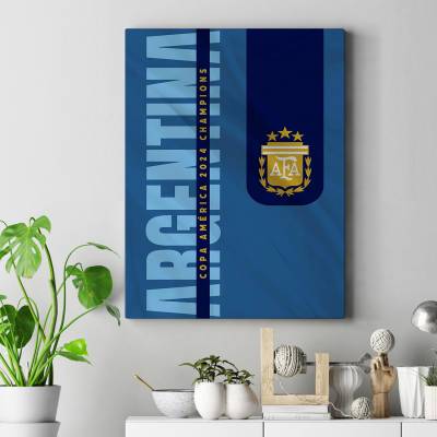 تابلو کنواس (بوم) لوگو آرژانتین و تکس آرژانتین