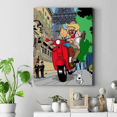 تابلو کنواس (بوم) 	تن تن - TinTin 31