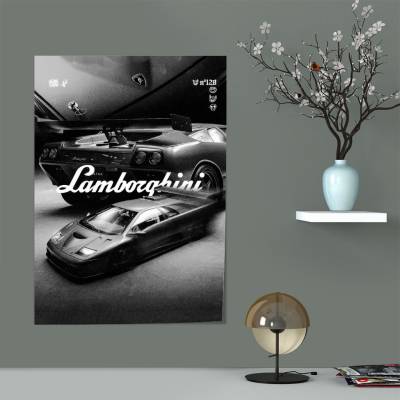پوستر سیلک لامبورگینی - Lamborghini Diablo VT