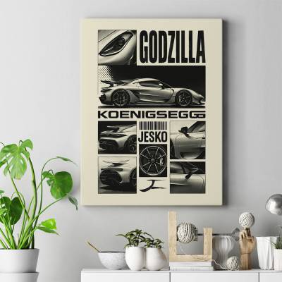 تابلو کنواس (بوم) کونیگزگ یسکو - Koenigsegg Jesko