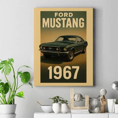 تابلو کنواس (بوم) فورد - Ford Mustang