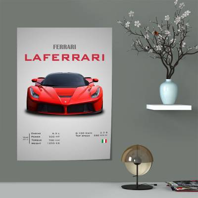 پوستر سیلک فراری -Ferrari LaFerrari