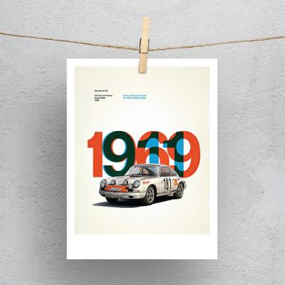پولاروید(فتوکارت) پورشه 5 -  Porsche 911 R