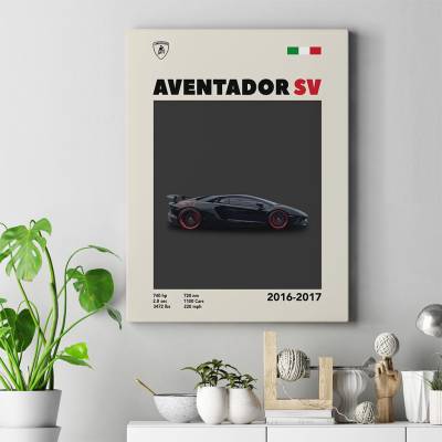 تابلو کنواس (بوم) لامبورگینی - Lamborghini Aventador