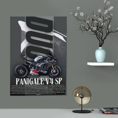 پوستر سیلک موتور دوکاتی - Ducati Panigale V4 SP