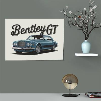 پوستر سیلک بنتلی - Bentley GT