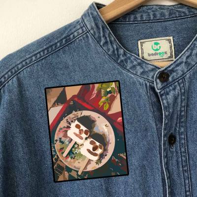 پچ حرارتی (برچسب لباس) بستنی عروسکی..