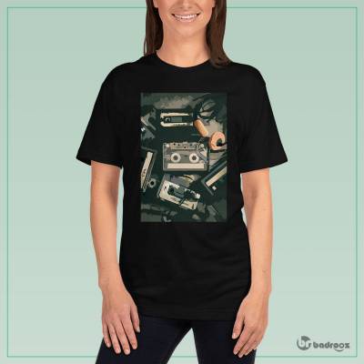 تی شرت زنانه نوار کاست...