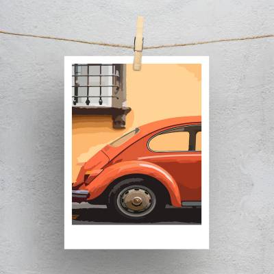 پولاروید(فتوکارت) فولکس نارنجی1