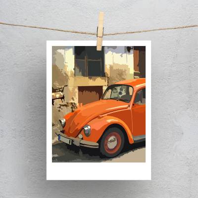 پولاروید(فتوکارت) فولکس نارنجی2