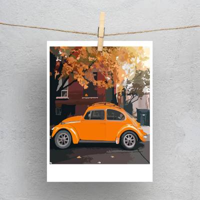 پولاروید(فتوکارت) فولکس نارنجی3