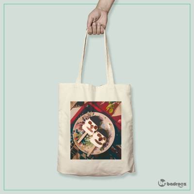 کیف خرید کتان (توت بگ) بستنی عروسکی..