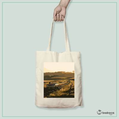 کیف خرید کتان (توت بگ) ماشین و طبیعت2