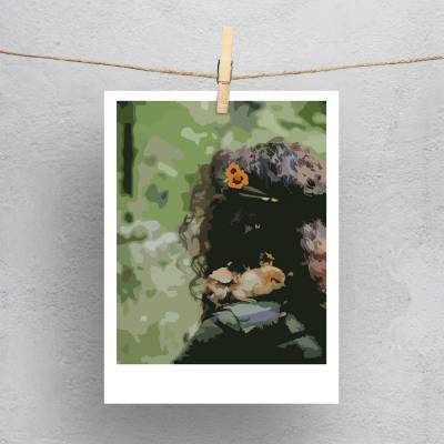 پولاروید(فتوکارت) دخترک.