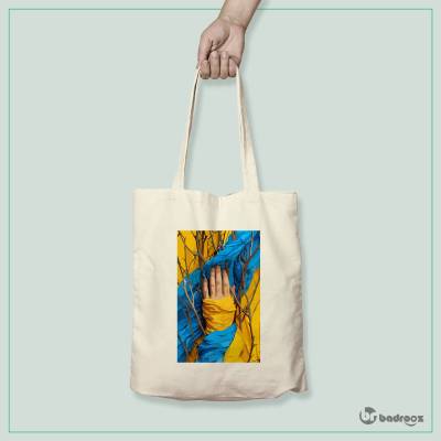 کیف خرید کتان (توت بگ) دست خیال