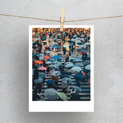 پولاروید(فتوکارت) چتر رنگی..