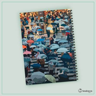 دفتر یادداشت چتر رنگی..