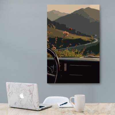 شاسی  ماشین و طبیعت3