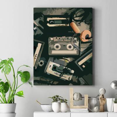 تابلو کنواس (بوم) نوار کاست...