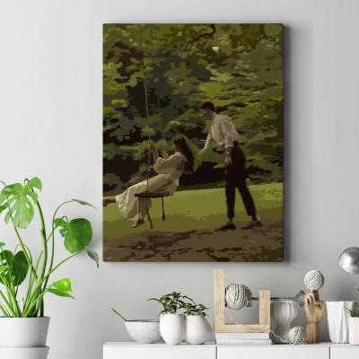 تابلو کنواس (بوم) عاشقانه3