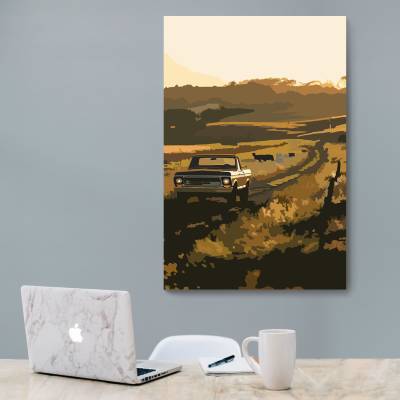 شاسی  ماشین و طبیعت2