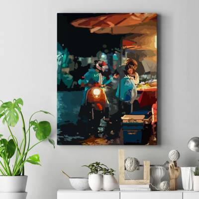 تابلو کنواس (بوم) عاشقانه دونفره..