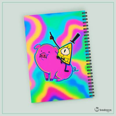 دفتر یادداشت Gravity Falls bill & Waddles