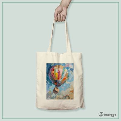 کیف خرید کتان (توت بگ) بالن..