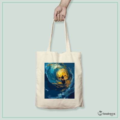 کیف خرید کتان (توت بگ) قایق سواری..