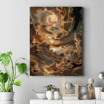 تابلو کنواس (بوم) اسمون ابری..