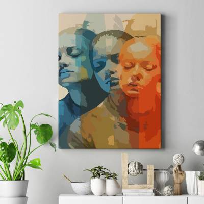 تابلو کنواس (بوم) چهره در چهره..