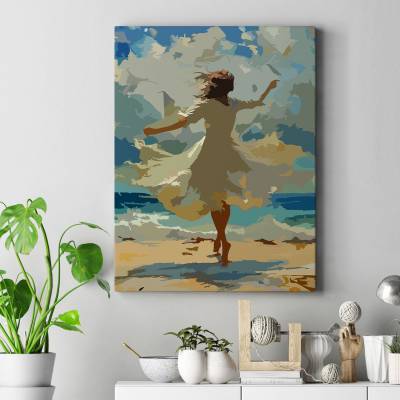 تابلو کنواس (بوم) رقص باله..