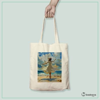 کیف خرید کتان (توت بگ) رقص باله..