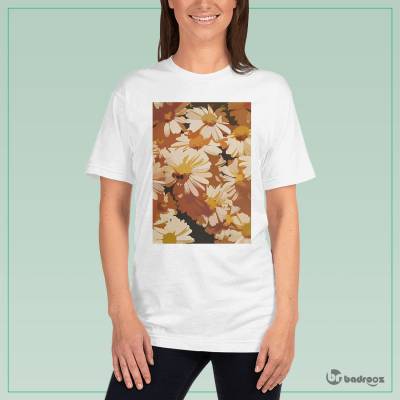 تی شرت زنانه گل پاییزی