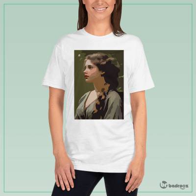 تی شرت زنانه پرتره دختر