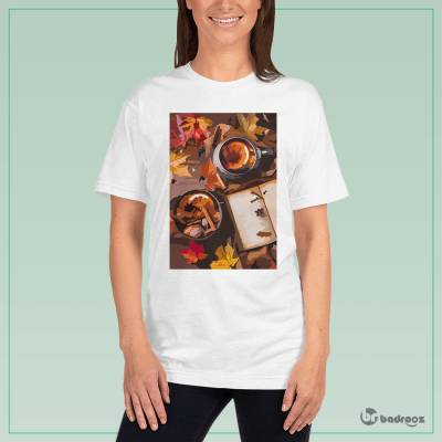 تی شرت زنانه طرح پاییز2