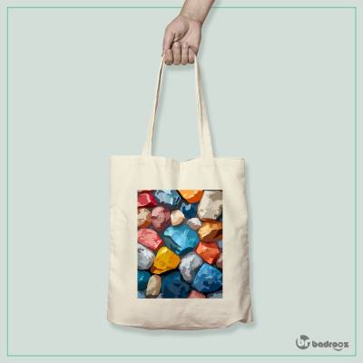 کیف خرید کتان (توت بگ) سنگهای رنگی..