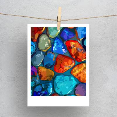 پولاروید(فتوکارت) سنگهای رنگی1..