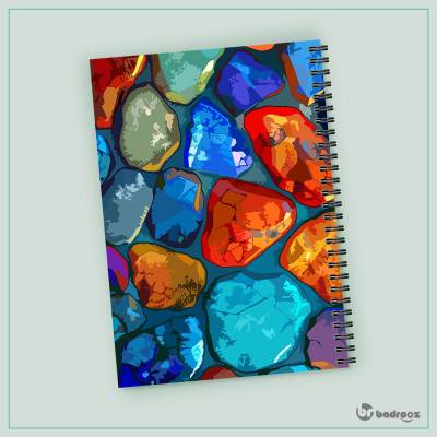 دفتر یادداشت سنگهای رنگی1..