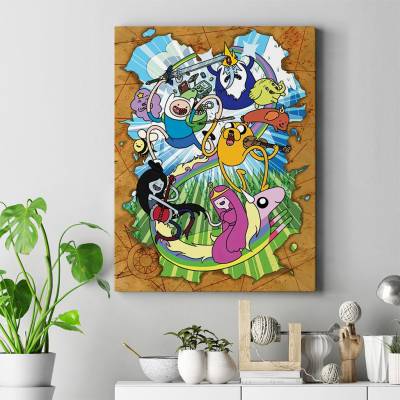 تابلو کنواس (بوم) وقت ماجراجویی 55- Adventure Time