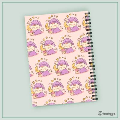 دفتر یادداشت پترن فانتزی دخترانه