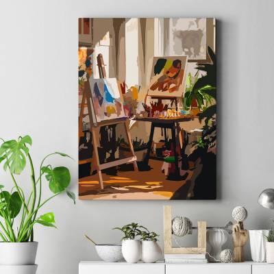 تابلو کنواس (بوم) نقاش باشی1