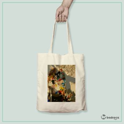 کیف خرید کتان (توت بگ) نقاش باشی2