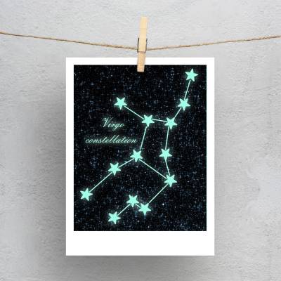 پولاروید(فتوکارت)  طرح صورت فلکی شهریور (Virgo)