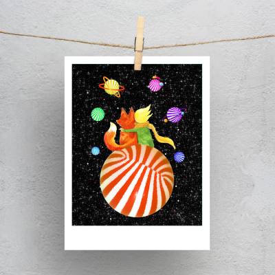 پولاروید(فتوکارت) طرح کارتونی شازده کوچولو