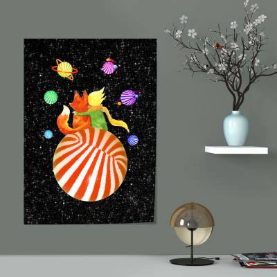 پوستر سیلک طرح کارتونی شازده کوچولو