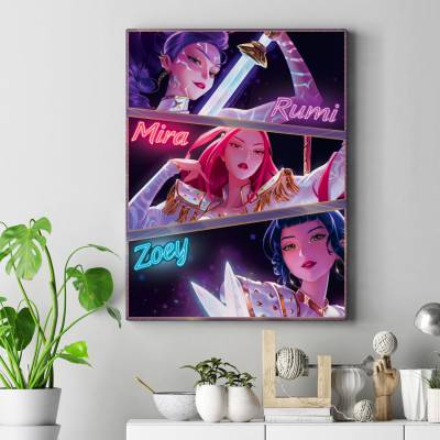 تابلو کنواس (بوم) kpop demons hunter