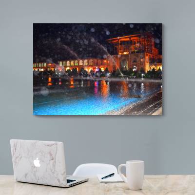 شاسی  عکس رنگی از عمارت عالی قاپو