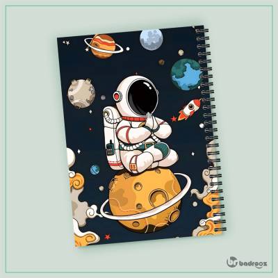 دفتر یادداشت فضانورد کارتونی