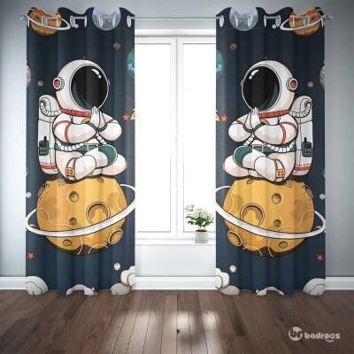 پرده پانچ فضانورد کارتونی